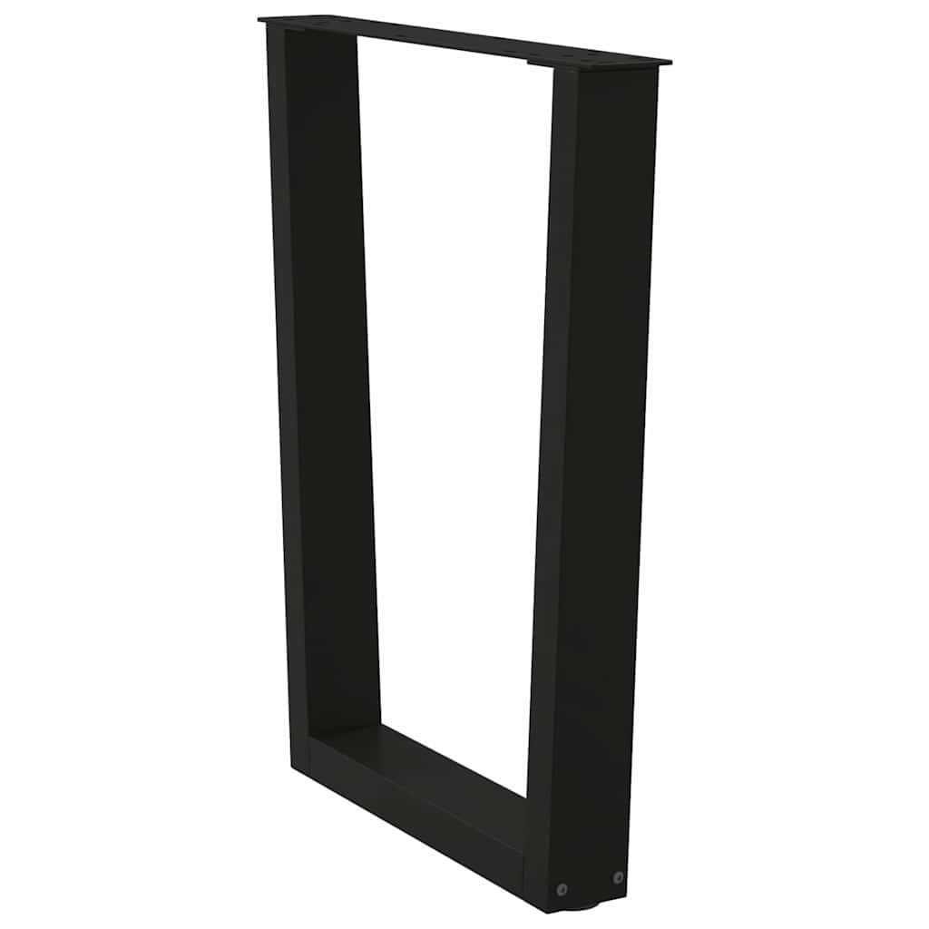Dining Table Leg | Black | Powder-coated steel | 60 cm wide
