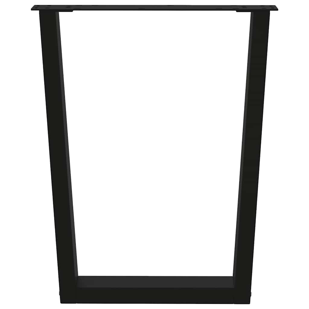 Dining Table Leg | Black | Powder-coated steel | 60 cm wide