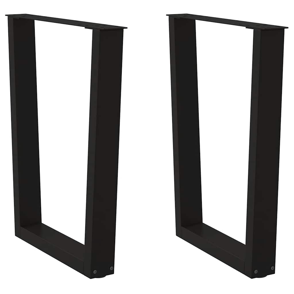 Dining Table Leg | Black | Powder-coated steel | Medium