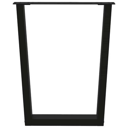Dining Table Leg | Black | Powder-coated steel | Medium