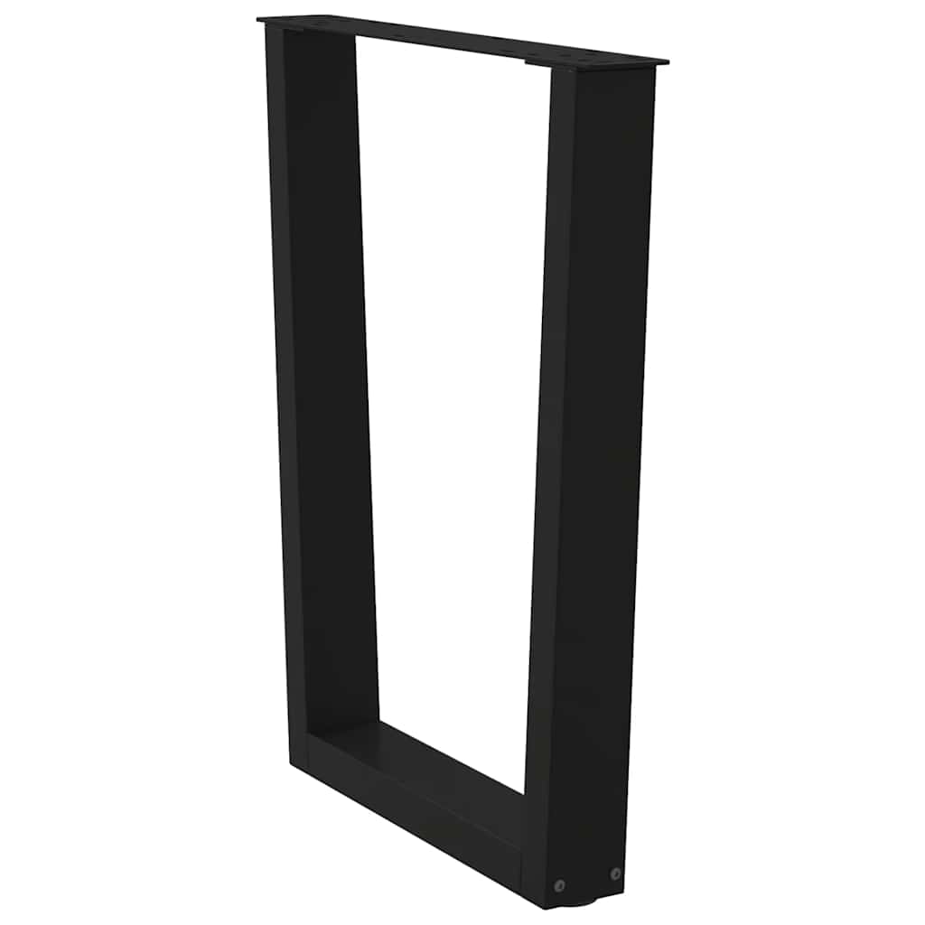 Dining Table Leg | Black | Powder-coated steel | Medium
