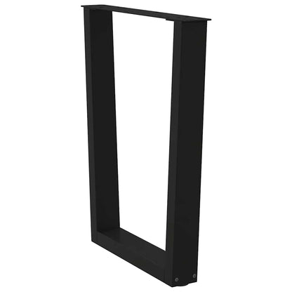 Dining Table Leg | Black | Powder-coated steel | Medium