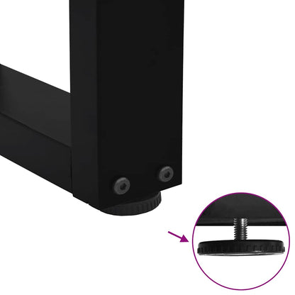 Dining Table Leg | Black | Powder-coated steel | Medium