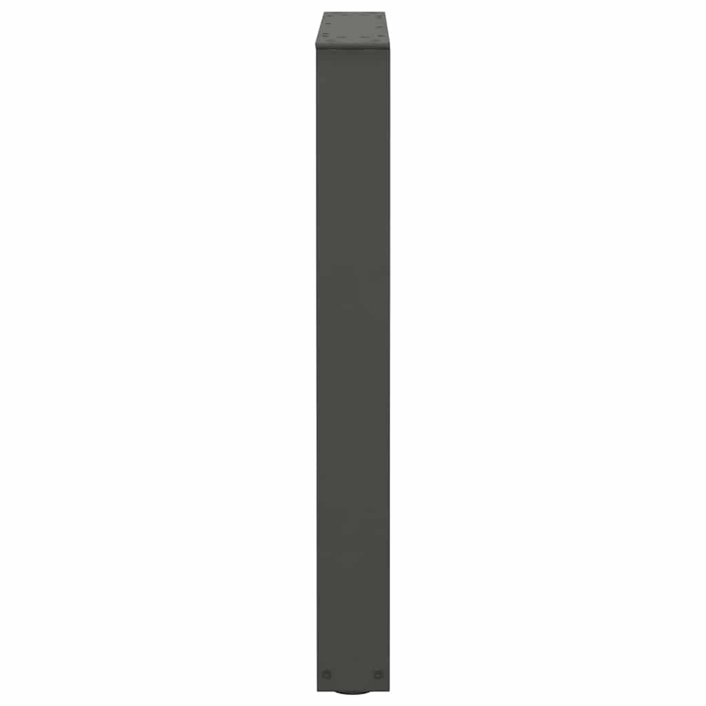 Dining Table Legs V-Shape 2 pcs Anthracite 70x(72-73.3) cm Steel