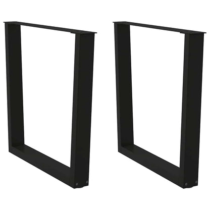 Dining Table Leg | Black | Powder-coated steel | High Table Leg