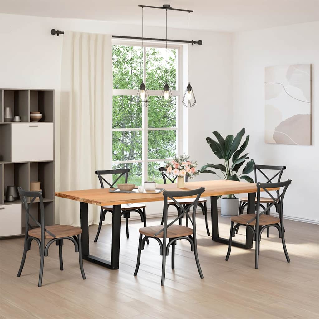Dining Table Leg | Black | Powder-coated steel | High Table Leg
