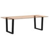 Dining Table Legs V-Shape 2 pcs Black 80x(72-73.3) cm Steel