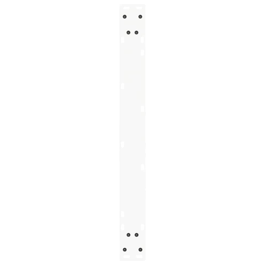 Dining Table Legs V-Shape 2 pcs White 80x(72-73.3) cm Steel