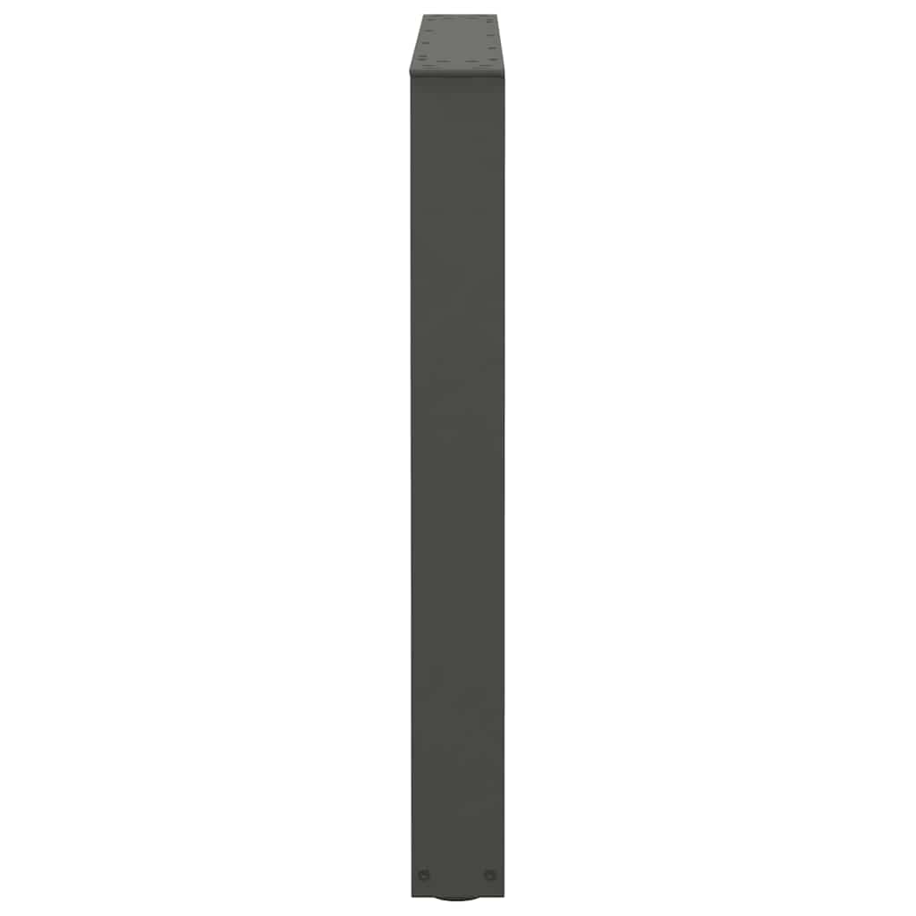 Dining Table Legs V-Shape 2 pcs Anthracite 80x(72-73.3) cm Steel