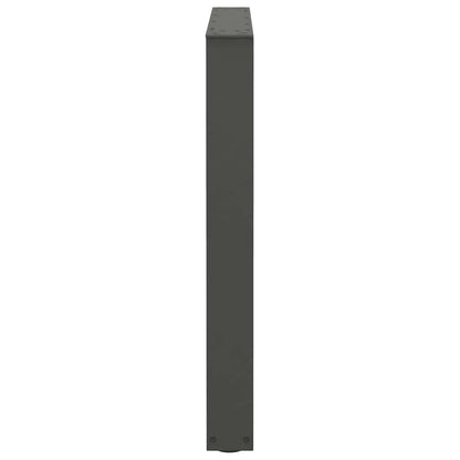 Dining Table Legs V-Shape 2 pcs Anthracite 80x(72-73.3) cm Steel