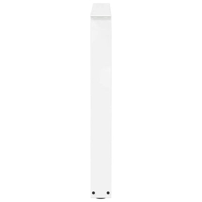 Dining Table Legs V-Shape 2 pcs White 90x(72-73.3) cm Steel