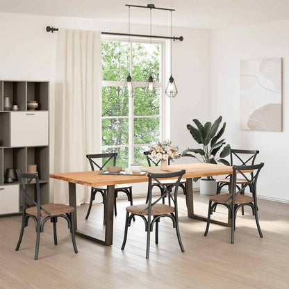 Dining Table Legs V-Shape 2 pcs Anthracite 100x(72-73.3) cm Steel