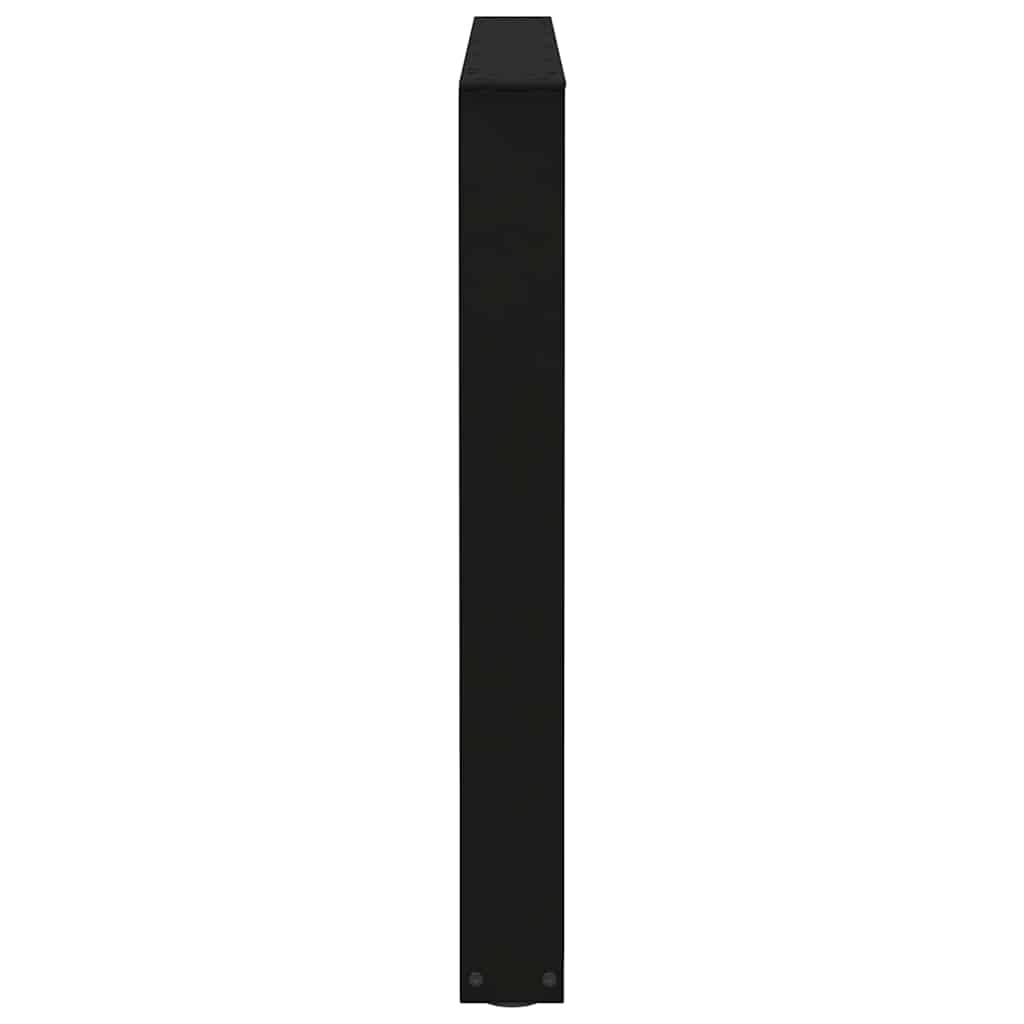 Dining Table Legs V-Shape 3 pcs Black 100x(72-73.3) cm Steel