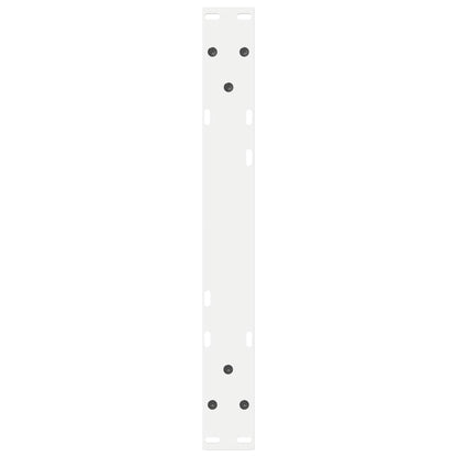 Coffee Table Legs 2 pcs White 60x(30-31.3) cm Steel