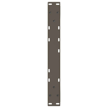 Coffee Table Legs 2 pcs Natural Steel 60x(42-43.3) cm Steel
