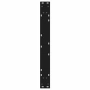 Dining Table Legs 2 pcs Black 70x(72-73.3) cm Steel
