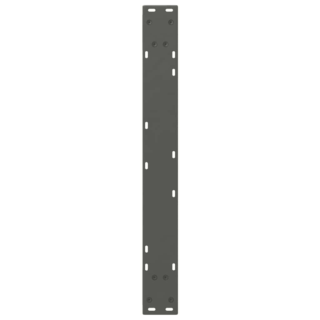 Dining Table Legs 2 pcs Anthracite 80x(72-73.3) cm Steel