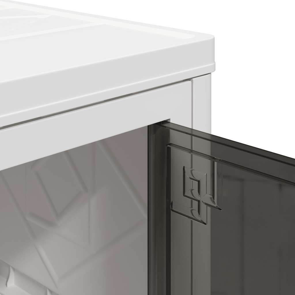 Stackable Storage Box with Wheels 2-Tier 75 L 64x40x76 cm