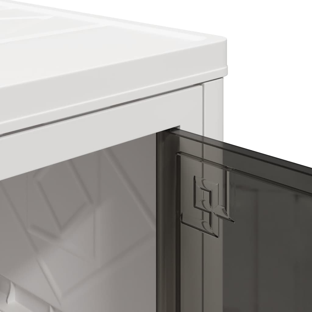 Stackable Storage Box with Wheels 4-Tier 75 L 64x40x141,5 cm