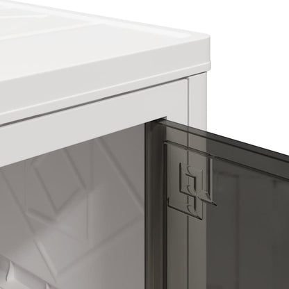 Stackable Storage Box with Wheels 4-Tier 75 L 64x40x141,5 cm
