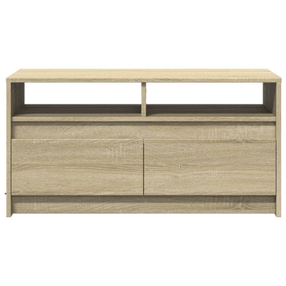 Coffee Table with LED Lights Sonoma Oak Engineered Wood