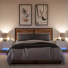 Wall-mounted Bedside Cabinets with LED Lights 2 pcs White