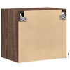 Wall-mounted Bedside Cabinets with LED Lights 2 pcs Brown Oak