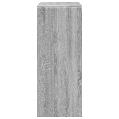 Sideboard with LED Grey Sonoma 77x34x85 cm Engineered Wood