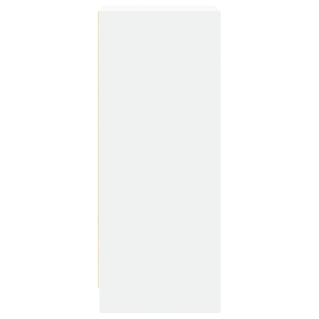 Sideboard with LED White 42.5x34x85 cm Engineered Wood