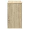 TV Cabinet with LED Sonoma Oak 91x34x61 cm Engineered Wood