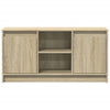 TV Cabinet with LED Sonoma Oak 100x34x50 cm Engineered Wood