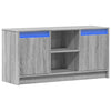 TV Cabinet with LED Grey Sonoma 100x34x50 cm Engineered Wood