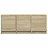 TV Cabinet with LED Sonoma Oak 97x34x40 cm Engineered Wood