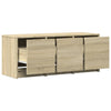 TV Cabinet with LED Sonoma Oak 97x34x40 cm Engineered Wood