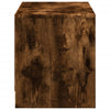 TV Cabinet with LED Smoked Oak 97x34x40 cm Engineered Wood