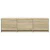 TV Cabinet with LED Sonoma Oak 140x34x40 cm Engineered Wood