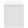 TV Cabinet with LED White 165x34x40 cm Engineered Wood