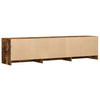TV Cabinet with LED Smoked Oak 165x34x40 cm Engineered Wood