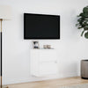 TV Wall Cabinet with LED Lights White 41x31x45 cm