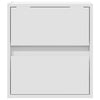TV Wall Cabinet with LED Lights White 41x31x45 cm