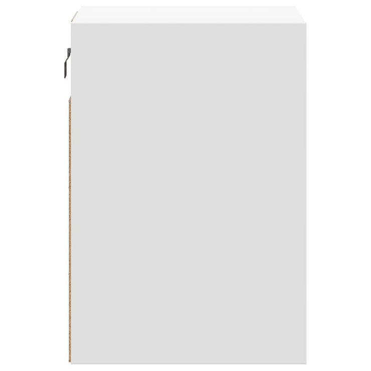 TV Wall Cabinet with LED Lights White 41x31x45 cm