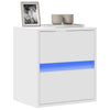 TV Wall Cabinet with LED Lights White 41x31x45 cm