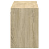 TV Wall Cabinet with LED Lights Sonoma Oak 130x31x45 cm