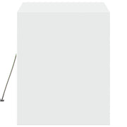TV Wall Cabinet with LED Lights White 80x31x35 cm