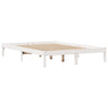 Bed Frame without Mattress White 140x200 cm Solid Wood Pine