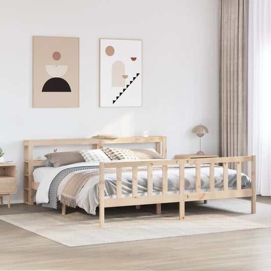 Bed Frame without Mattress 180x200 cm Super King Solid Wood Pine