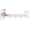 Bed Frame without Mattress White 200x200 cm Solid Wood Pine