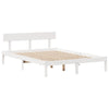 Bed Frame without Mattress White 140x200 cm Solid Wood Pine