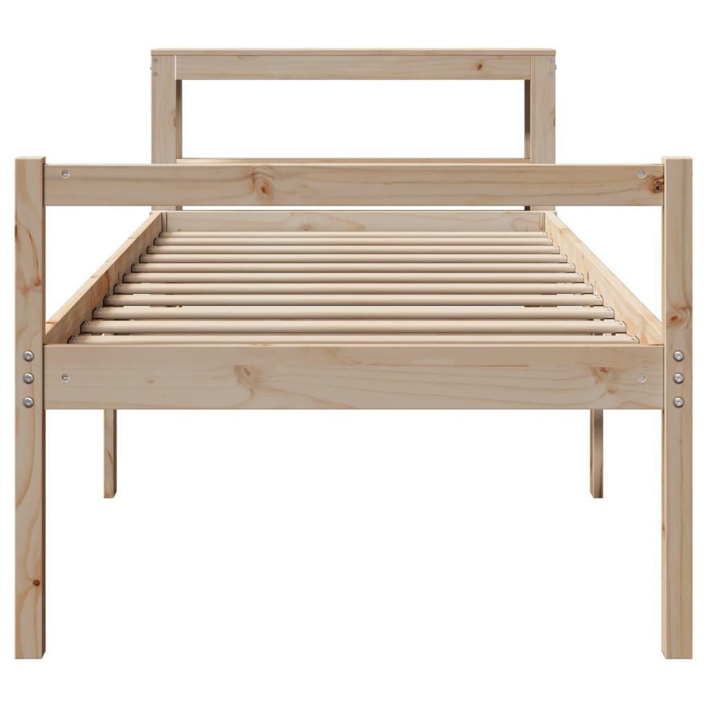 Senior Bed with Headboard without Mattress 75x190 cm