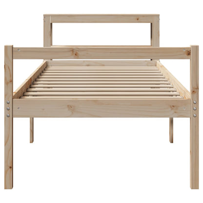 Senior Bed with Headboard without Mattress 75x190 cm